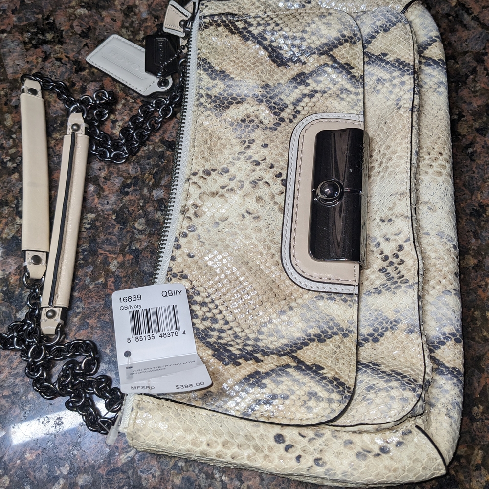 🔥SALE! 🌸HP Y2k ! Vintage NWT Coach Kri em Metphy Willow